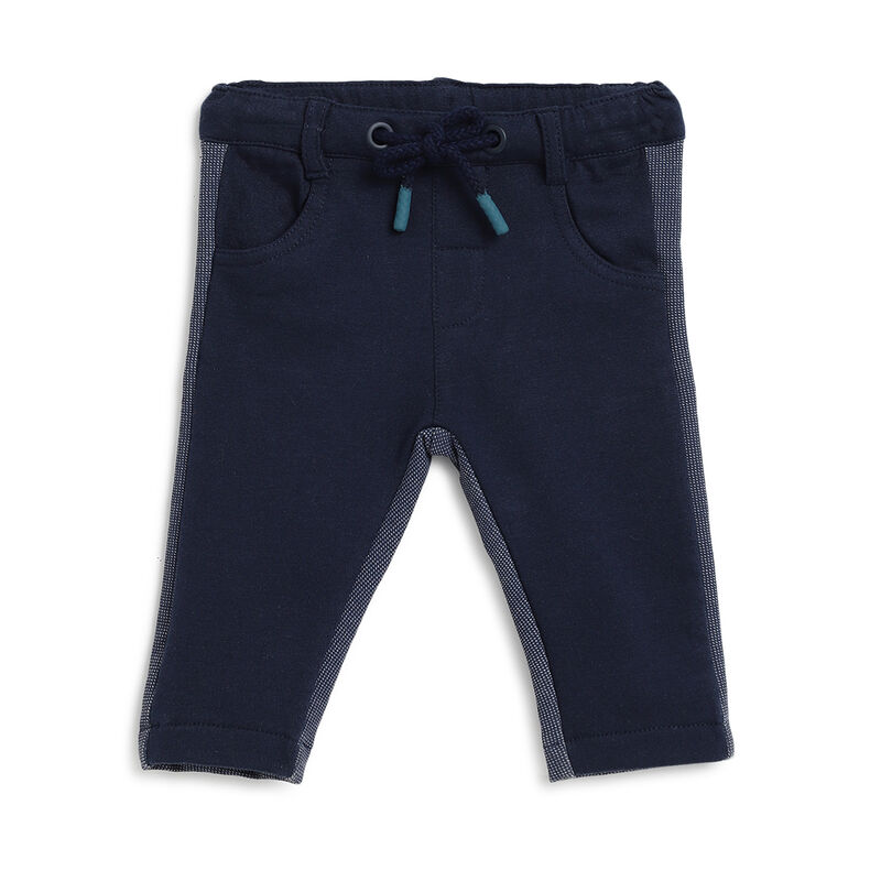 Boys Dark Blue Printed Sweatshirt with Trouser image number 2